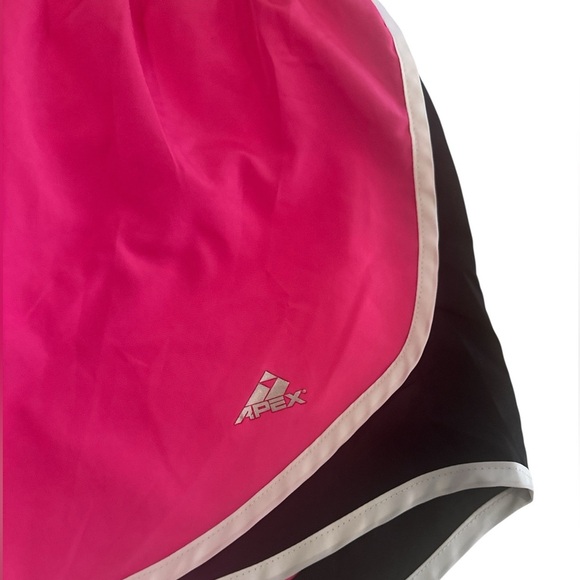 Apex Athletic Shorts Size Large Hot Pink Elastic Waistband White Lining - Picture 2 of 10